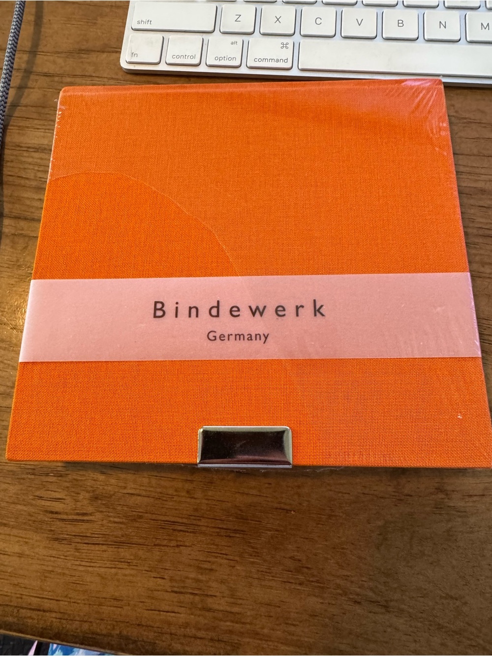 Germany Orange Linen Notebook - Compact Journal 6x6”